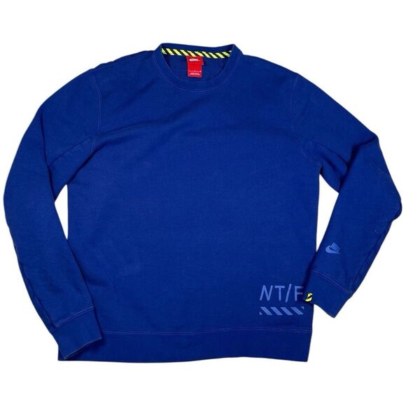 Nike Men's NT/F Track & Field Crew Neck Long Sleeve Cotton Sweatshirt Size L - Picture 1 of 4